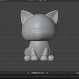 デフォルメ猫の素体モデル
