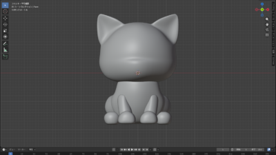 デフォルメ猫の素体モデル