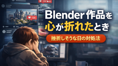 XやNoteで他人のBlender作品を見て、心が折れそうになった皆様へ