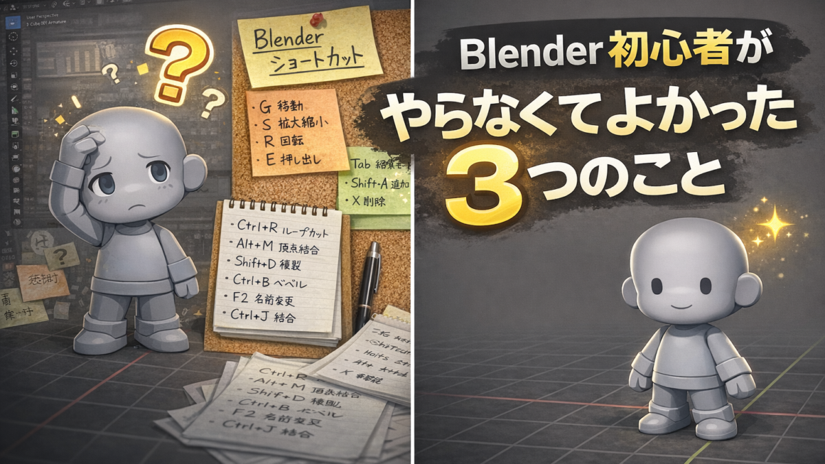 Blenderを１年間触って分かった「やらなくてよかったこと」3選